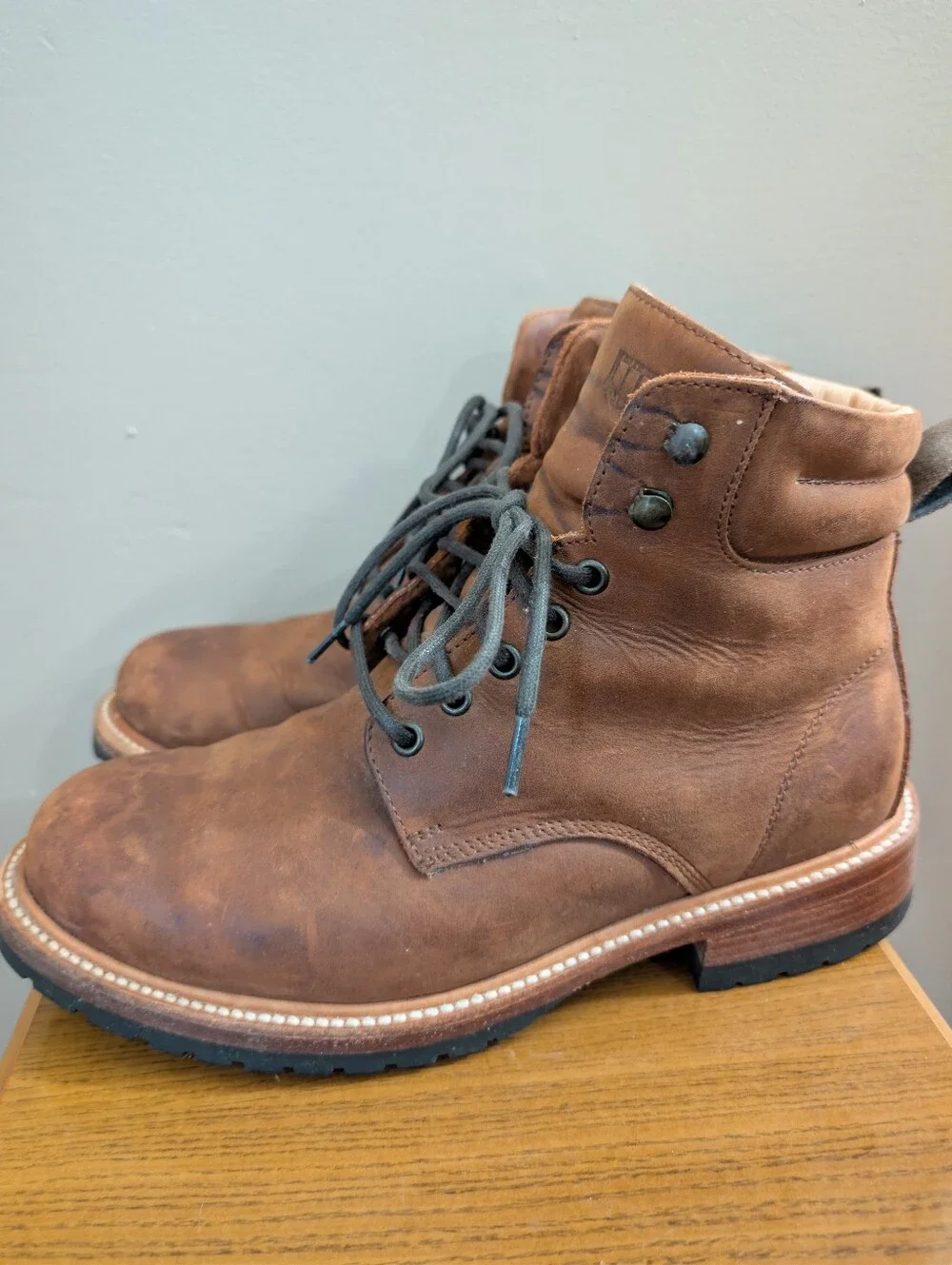 Wilcox Boots Shiloh Rust Brown Leather  Work Lace  Men's Size 10